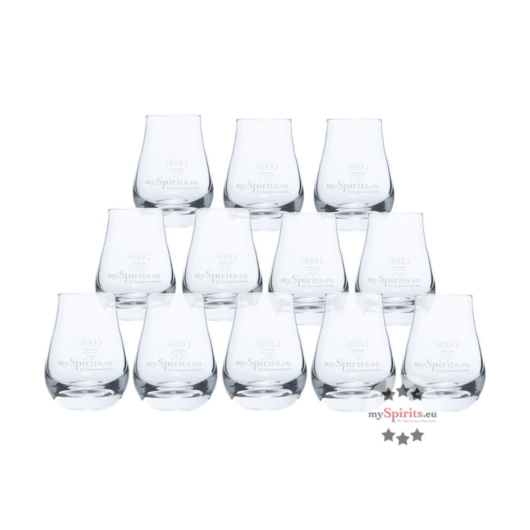 12 x mySpirits Schnapsglas - kleines Nosingglas / je Stück 4cl Eichstrich / H: ca. 8 cm