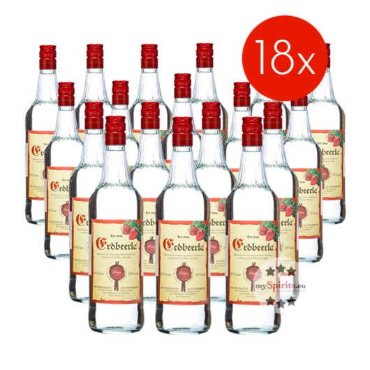 Prinz: Erdbeerla / 34% Vol. - 18 x 1,0 Liter-Flasche