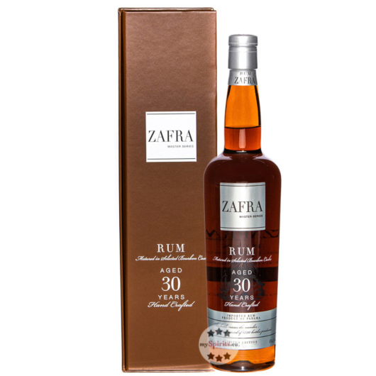 Zafra Rum: 30 Jahre Master Series Rum / 40 % Vol. / 0,7 Liter-Flasche in Geschenkbox