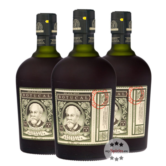 3 x Botucal Reserva Exclusiva Rum / 40 % Vol. / 3 x 0,7 Liter-Flasche