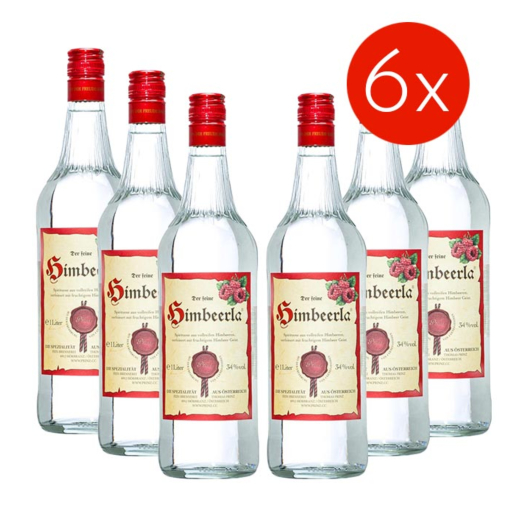 Prinz: Himbeerla / 34% vol - 6 x 1,0 Liter-Flasche