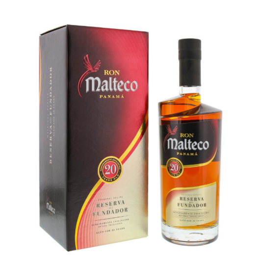 Ron Malteco Panama 20 Años Rum Reserva del Fundador / 40 % Vol. / 0,7 Liter-Flasche in Geschenkbox