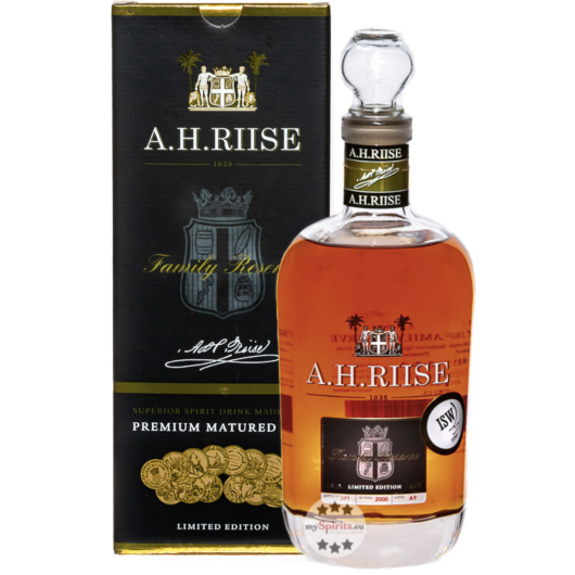 A.H. Riise Family Reserve Solera 1838 (Rum-Basis) / 42 % Vol. / 0,7 Liter-Flasche in Geschenkkarton