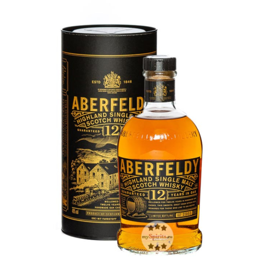 Aberfeldy 12 Years Highland Single Malt Scotch Whisky / 40 % Vol. / 0,7 Liter-Flasche in Geschenkdose