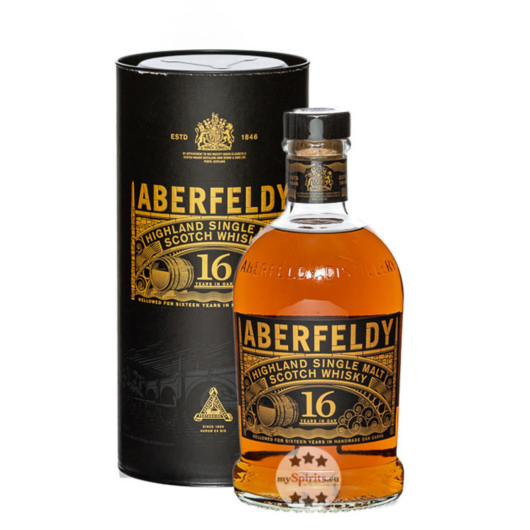 Aberfeldy 16 Years Highland Single Malt Scotch Whisky / 40 % Vol. / 0,7 Liter-Flasche in Geschenkdose