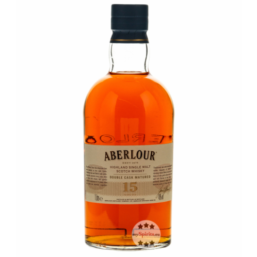 Aberlour 15 Jahre Double Cask Matured Whisky / 40 % Vol. / 1 Liter-Flasche in Geschenkbox
