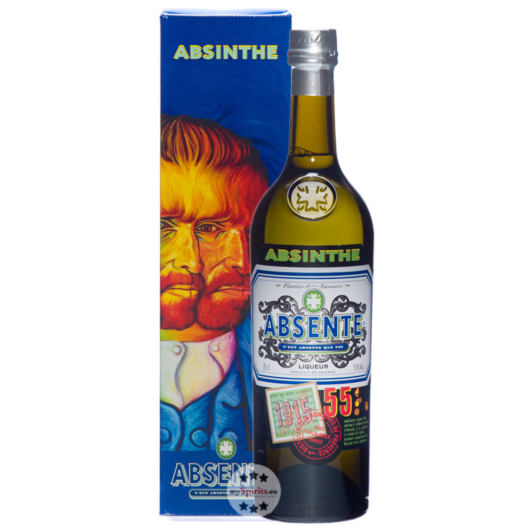 Absente 55 Absinthe Liqueur / 55 % Vol. / 0,7 Liter-Flasche in Geschenkkarton