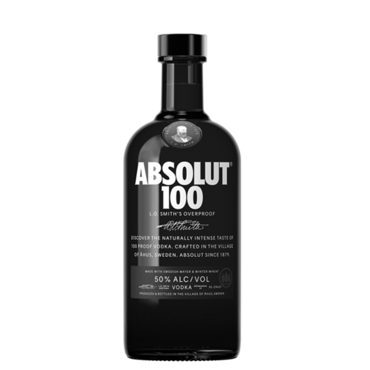 Absolut 100 Vodka / 50 % Vol. / 0,7 Liter-Flasche