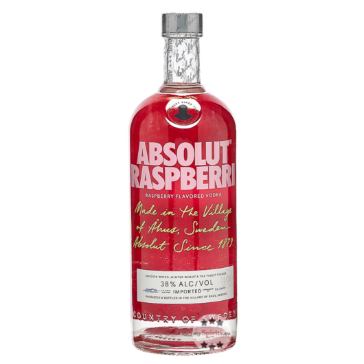 Absolut Raspberri Raspberry Flavored Vodka / 38 % Vol. / 1,0 Liter-Flasche
