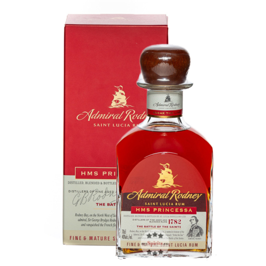 Admiral Rodney HMS Princessa Saint Lucia Rum / 40 % Vol. / 0,7 Liter-Flasche in Geschenkkarton