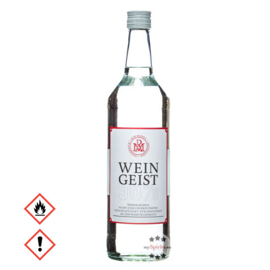 Alm Mand'l Weingeist reiner Alkohol / 96 % Vol. / 1,0 Liter-Flasche