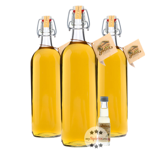 3 x Prinz: Alte Kirsche Kombi / 41 % Vol. / 3 x 1,0 Liter-Flasche + 1 x gratis Alte Kirsche 0,02L Mini