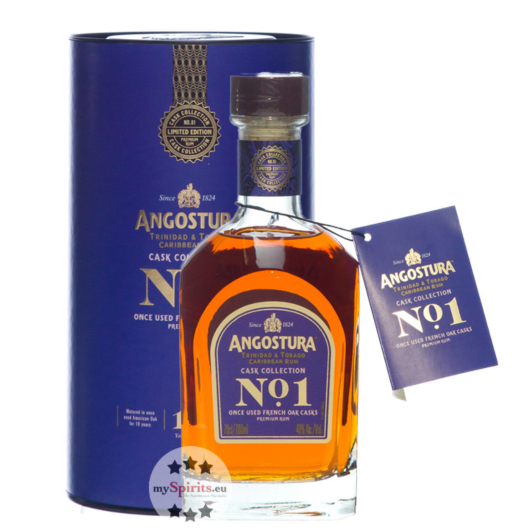 Angostura No.1 Rum 2. Edition 16 Jahre / 40 % Vol. / 0,7 Liter-Flasche in lila Geschenkdose