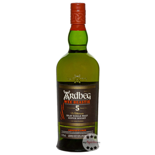 Ardbeg Wee Beastie 5 Years Old The Ultimate islay Single Malt Scotch Whisky / 47,4 % Vol. / 0,7 Liter-Flasche