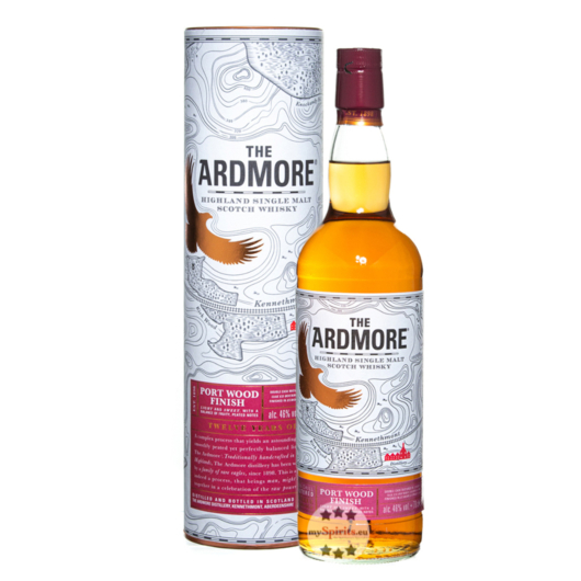 Ardmore Port Wood 12 Jahre Highland Single Malt Scotch Whisky / 46 % Vol. / 0,7 Liter in Geschenkdose