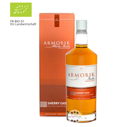 Armorik Sherry Cask Whisky Breton Single Malt Bio / 46 % Vol. / 0,7 Liter-Flasche in Geschenkkarton