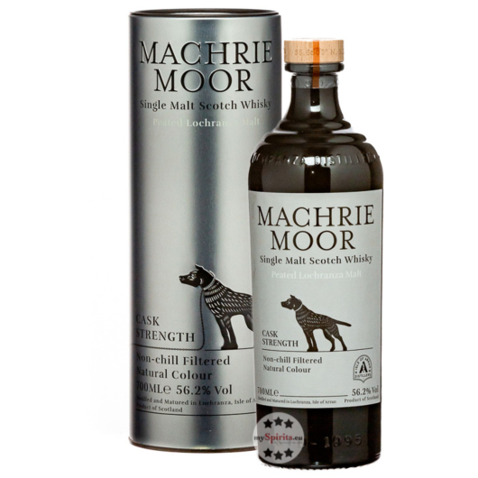 Arran Machrie Moor Peated Cask Strength Single Malt Scotch Whisky / 56,2 % Vol. / 0,7 Liter-Flasche in Geschenkdose