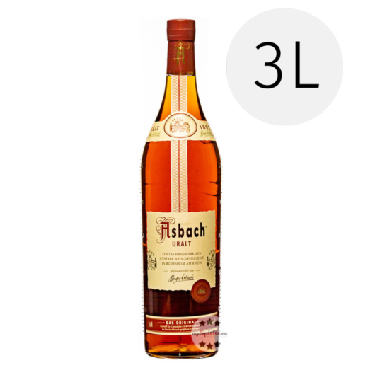 Asbach Uralt Weinbrand Das Original in Großflasche / 36 % Vol. / 3,0 Liter-Flasche