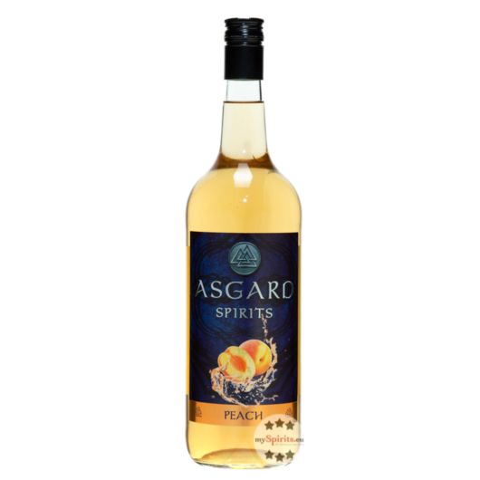 Asgard Peach Pfirsich Likör mit Wodka / 16 % Vol. / 1,0 Liter-Flasche