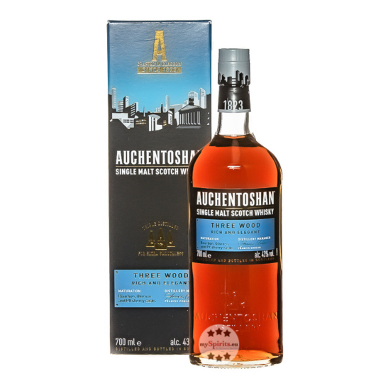 Auchentoshan Three Wood Lowland Single Malt Scotch Whisky / 43 % Vol. / 0,7 L in Geschenkkarton