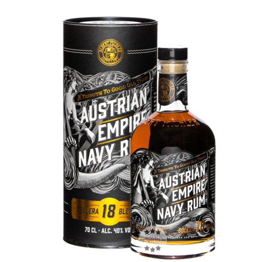 Austrian Empire Navy Rum Solera 18 Blended / 40 % Vol. / 0,7 Liter-Flasche in Geschenkdose