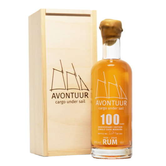 Avontuur 100 Years Anniversary Ed. Single Cask Madeira Rum / 50 % Vol. / 0,5 Liter-Flasche in Holzbox