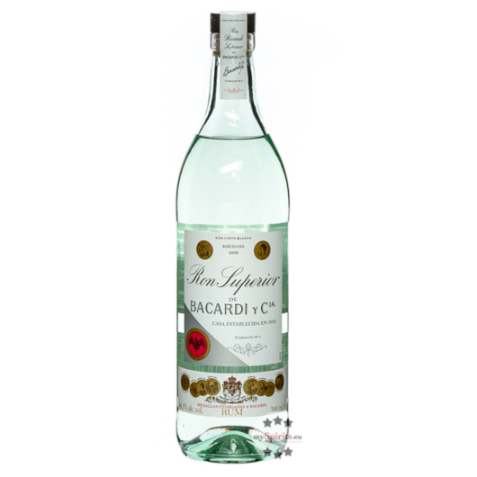 Bacardi Superior Rum / 44,5 % Vol. / 0,7 Liter-Flasche