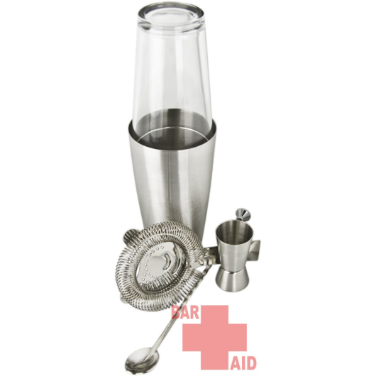 Bar Aid Starter-Set Boston Shaker Deluxe 