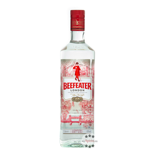 Beefeater London Dry Gin - Gin-Klassiker aus England / 47 % vol. 1 Liter-Flasche