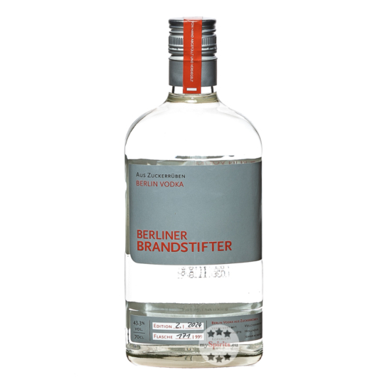 Berliner Brandstifter Berlin Vodka / 43,3 % Vol. / 0,7 Liter-Flasche