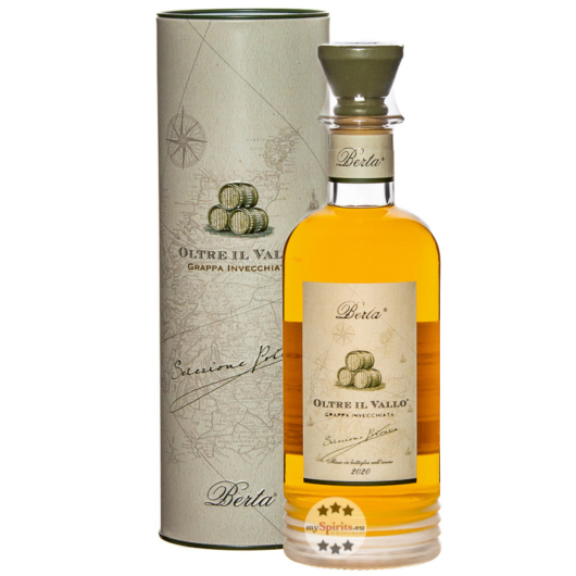 Distillerie Berta Oltre Il Vallo - Grappa Invecchiata / 43 % vol. / 0,7 Liter-Flasche in Geschenkdose