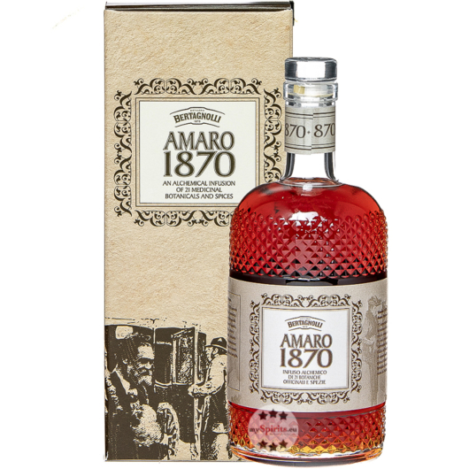 Bertagnolli Amaro 1870 / 27 % Vol. / 0,7 Liter-Flasche in Geschenkbox