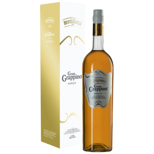 Bertagnolli Gran Grappino Barrique Grappa / 42 % Vol. / 1,5 Liter-Flasche in Geschenkbox