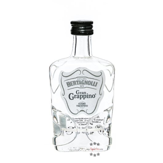Bertagnolli Gran Grappino Bianco Grappa Mini / 42 % vol / 0,05 Liter-Flasche 