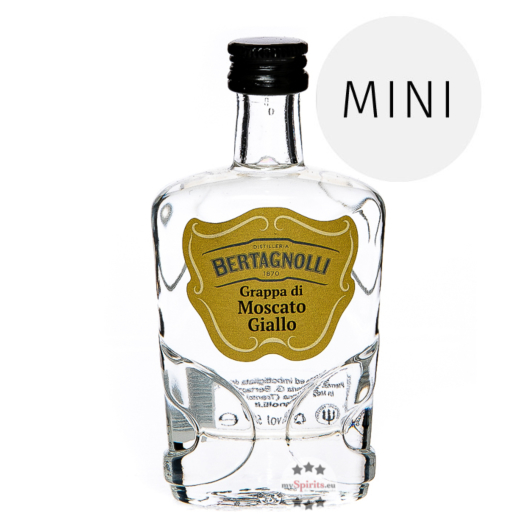 Bertagnolli Grappa di Moscato Giallo Mini / 42 % vol / 0,05 Liter-Flasche