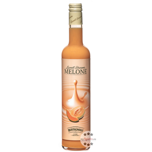 Bertagnolli Sweet Dreams Melone Honigmelonenlikör / 17 % vol / 0,5 Liter-Flasche