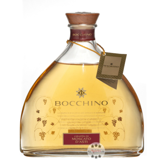 Bocchino: Grappa di Moscato D'Asti in Barriques / 40 % Vol. / 0,7 Liter-Flasche