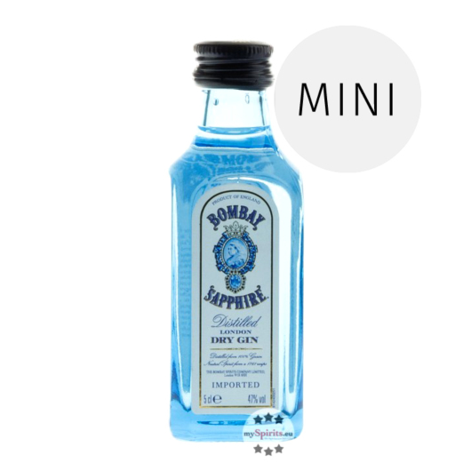 Bombay Sapphire London Dry Gin / 47% Vol. / 0,05 Liter-PET-Flasche