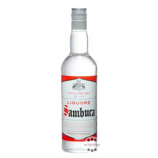 Dalla Vecchia Sambuca Likör / 38 % Vol. / 0,7 Liter-Flasche