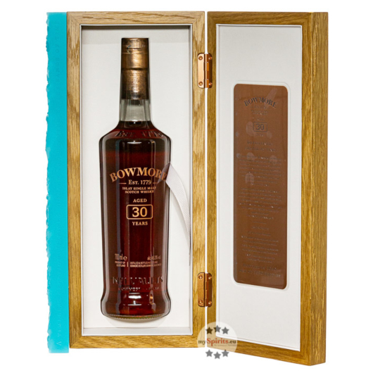 Bowmore 30 Jahre Islay Single Malt Scotch Whisky Edition 1989/2020 / 45,3 % Vol / 0,7 Liter-Flasche in Holzschatulle