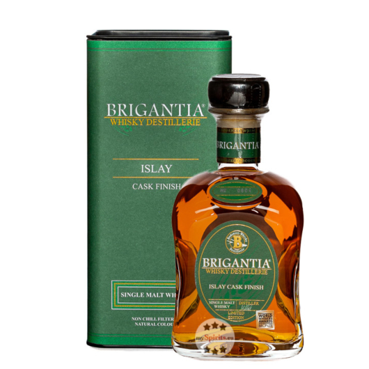 Steinhauser: Brigantia Islay Cask Finish Whisky / 46 % Vol. / 0,7 Liter-Flasche in Geschenkdose