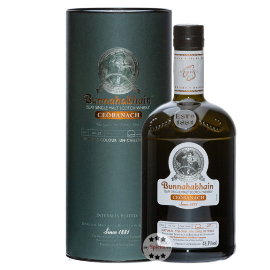 Bunnahabhain Ceòbanach Islay Single Malt Scotch Whisky / 46,3 % Vol. / 0,7 l in Geschenkdose - WHISKY CLUB