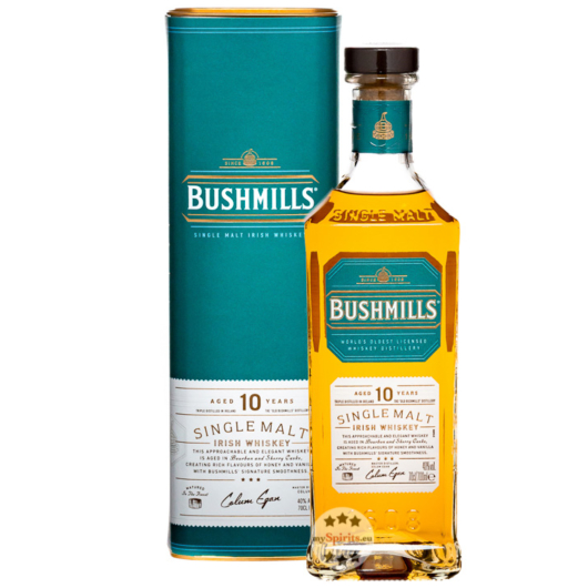 Bushmills 10 Jahre Single Malt Irish Whiskey / 40 % Vol. / 0,7 l in Geschenkbox