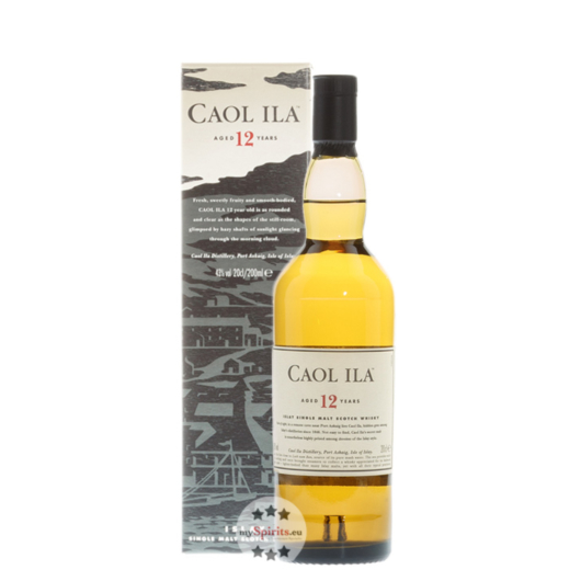 Caol Ila 12 Jahre Whisky Islay Single Malt / 43 % vol. / 0,2 Liter-Flasche im Karton