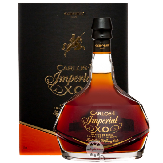 Carlos l. Imperial XO Brandy de Jerez Solera Gran Reserva / 40 % Vol. / 0,7 Liter-Flasche in Geschenkbox