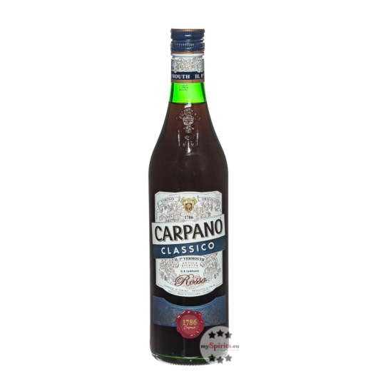 Carpano Classico Vermouth Rosso / 16 % Vol. / 0,75 Liter-Flasche