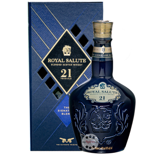 Chivas Regal 21 Jahre Royal Salute Sapphire Edition Whisky / 40 % Vol. / 0,7 Liter-Flasche in Geschenkschatulle