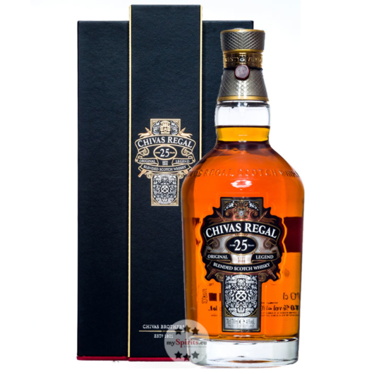 Chivas Regal 25 Jahre Original Legend Blended Scotch Whisky / 40% Vol. / 0,7 L Flasche in Schatulle