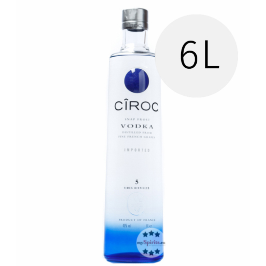 Cîroc Snap Frost Vodka Riesenflasche / 40 % Vol. / 6,0 Liter-Flasche