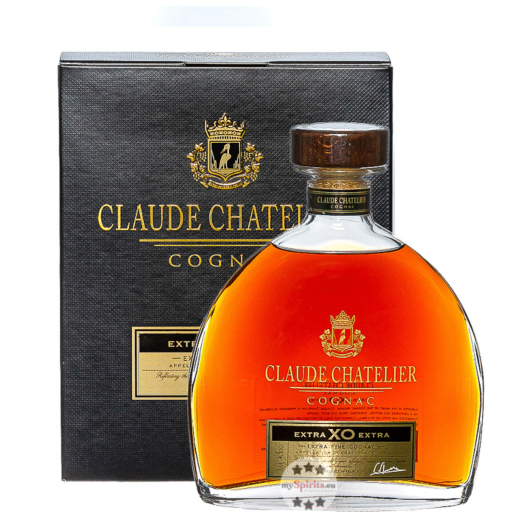 Claude Chatelier XO Cognac Extra / 40 % Vol. / 0,7 Liter-Flasche in Geschenkkarton